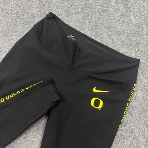 Nike Oregon Ducks Leggings XL Black Dri-Fit NCAA Training Pants Women's